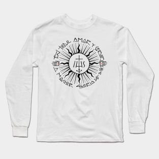 Religious christian jesuit symbol illustration Long Sleeve T-Shirt